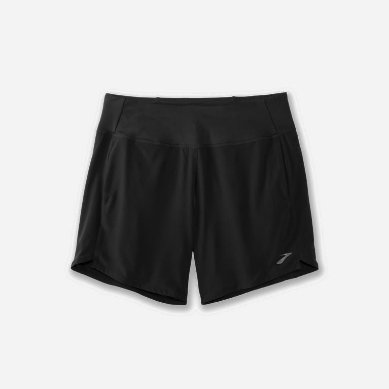 Brooks Women's Chaser 7 Running Shorts Singapore - Black (47316-UGFV)